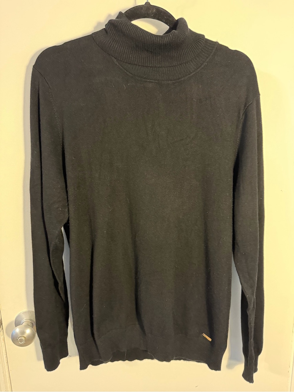 Calvin Klein Black Women's Turtleneck Sweater XL